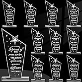 10Pcs Employee Appreciation Awards Gifts Inspirational Thank You Acrylic Trophy for Coworker May You Be Proud of The Work You Do Prizes Giftsfor Adults Employee Party Office Decorations