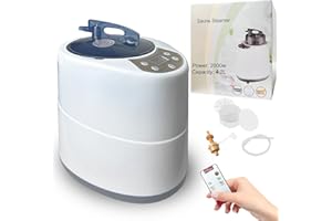 KEXIKELE Sauna Steamer 4.2L, 2000W,Portable Upgrated Steam Generator,Large Stainless Steel Pot Generator, Home SPA Fumigation Steam Machine with Touch Button, Timer Display,Remote Control