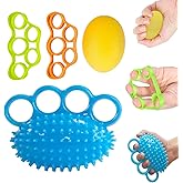 Hand Exercise Balls, Finger Therapy Squeeze Balls for Wrist Pain Relief, Carpal Tunnel, Therapy, Stress Relief, Set of 4