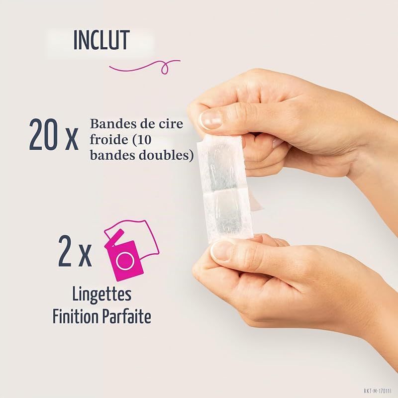Banda Facial Pure 20 Bandas pour tous types de peau, avec format pratique, peau douce et soignée