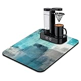 Coffee Bar Mat Accessories for Countertop Absorbent