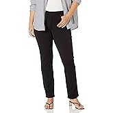 NYDJ Womens Plus Size Ponte Marilyn Straight Leg Pant