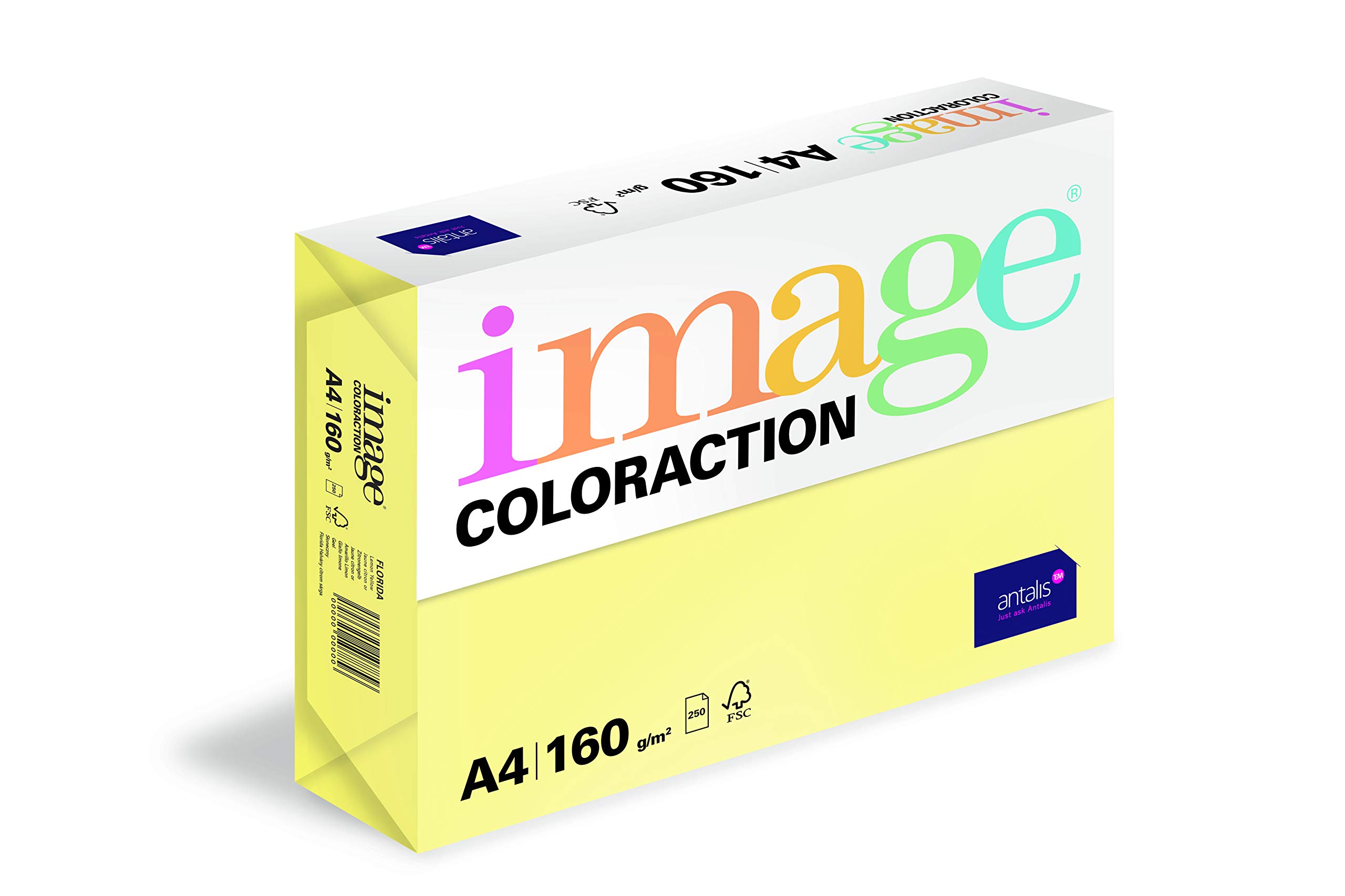 Image Coloraction A4 210 x 297 mm 160 gm2 FSC4 Printing Paper - Lemon Yellow โ image 1