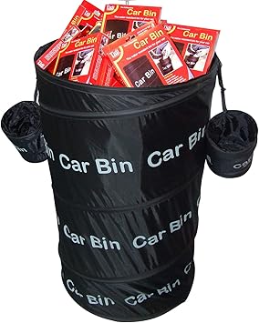 Amazon Co Jp 折りたたみ式 車のゴミ箱折りたたみ車ゴミ箱ゴミ箱オックスフォード布吊りゴミ袋 耐久性 Black スポーツ アウトドア