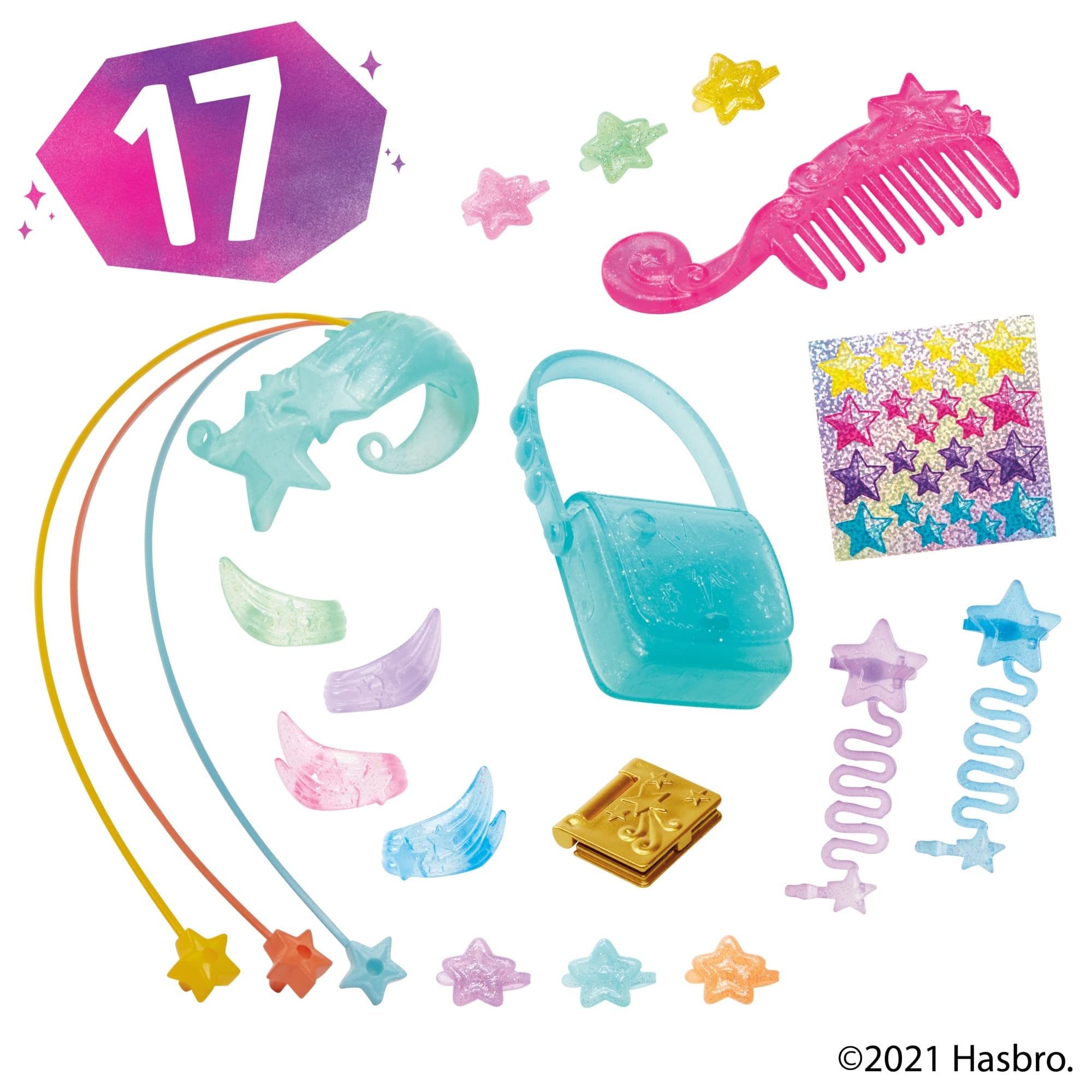 My Little Pony A New Generation Rainbow Reveal Sunny Starscout - 15 cm Orange Pony Toy with Rainbow Braid, 17 Accessories My Little Pony: A New Generation Rainbow Reveal Sunny Starscout - 15 cm Orange Pony Toy with Rainbow Braid, 17 Accessories