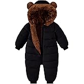 BFUSTYLE Baby Boy Snowsuit Long Sleeve Infant Coat 0-24 Months Winter Suit Newborn Puffer Jacket With Hooded