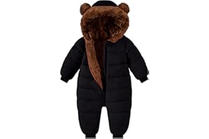 BFUSTYLE Baby Boy Snowsuit Long Sleeve Infant Coat 0-24 Months Winter Suit Newborn Puffer Jacket With Hooded