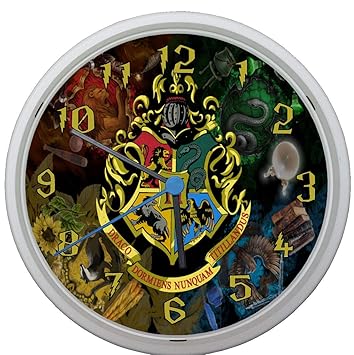 Ts 24 Wanduhr Kinderzimmeruhr Mit Lautlosem Uhrwerk Harry Potter 12 Amazon De Kuche Haushalt