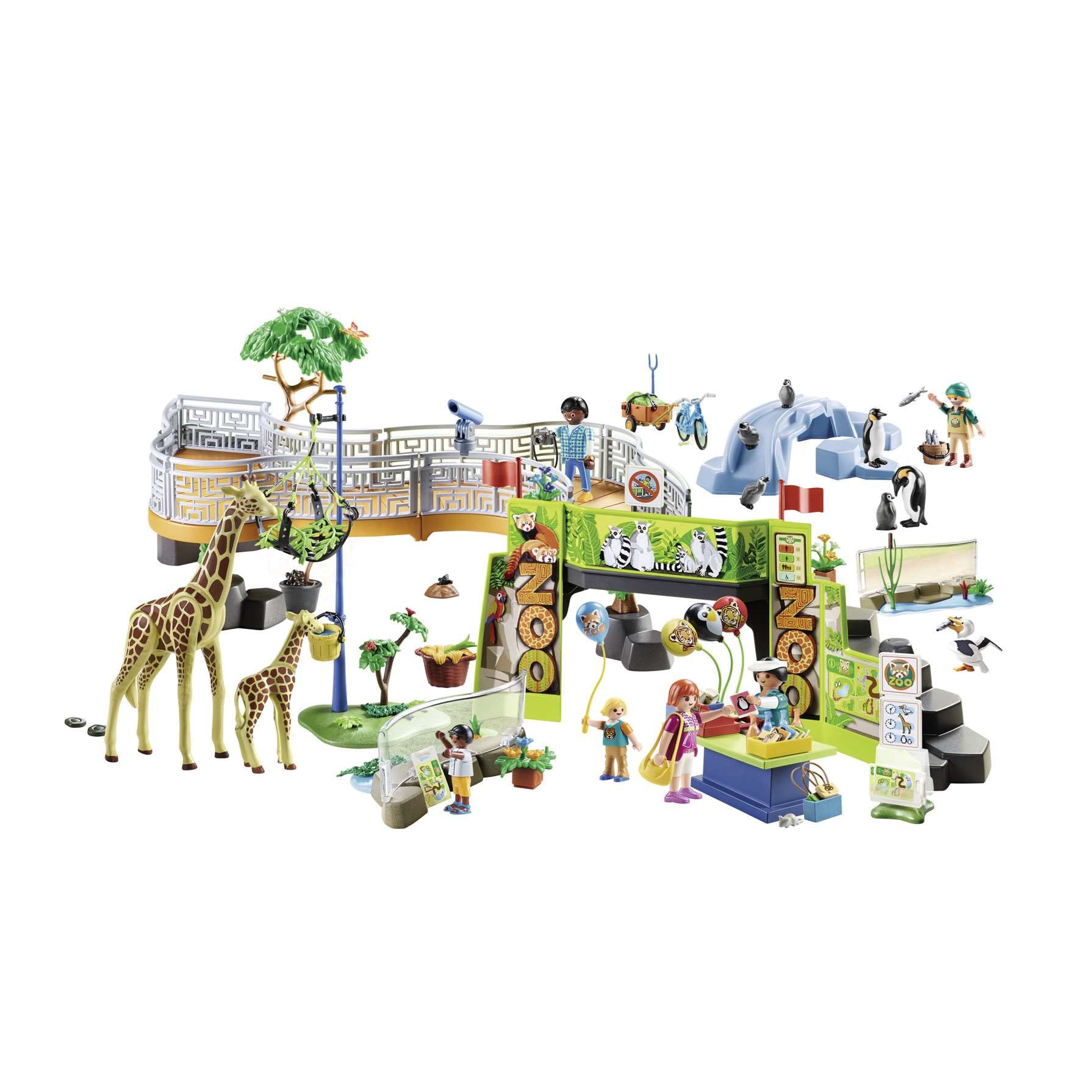 Playmobil 70341 Family Fun Large Zoo, for Children Ages 4+, Fun Imaginative Role-Play, PlaySets Suitable for Children Ages 4+