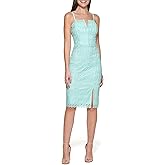 Guess Womens Sleeveless Chemical Lace Mini Dress