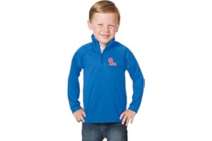 Little King NCAA Toddler Boys 1/4 Zip Pullover Wind Shirt-100% Polyester-Sizes 2T 3T 4T 5T