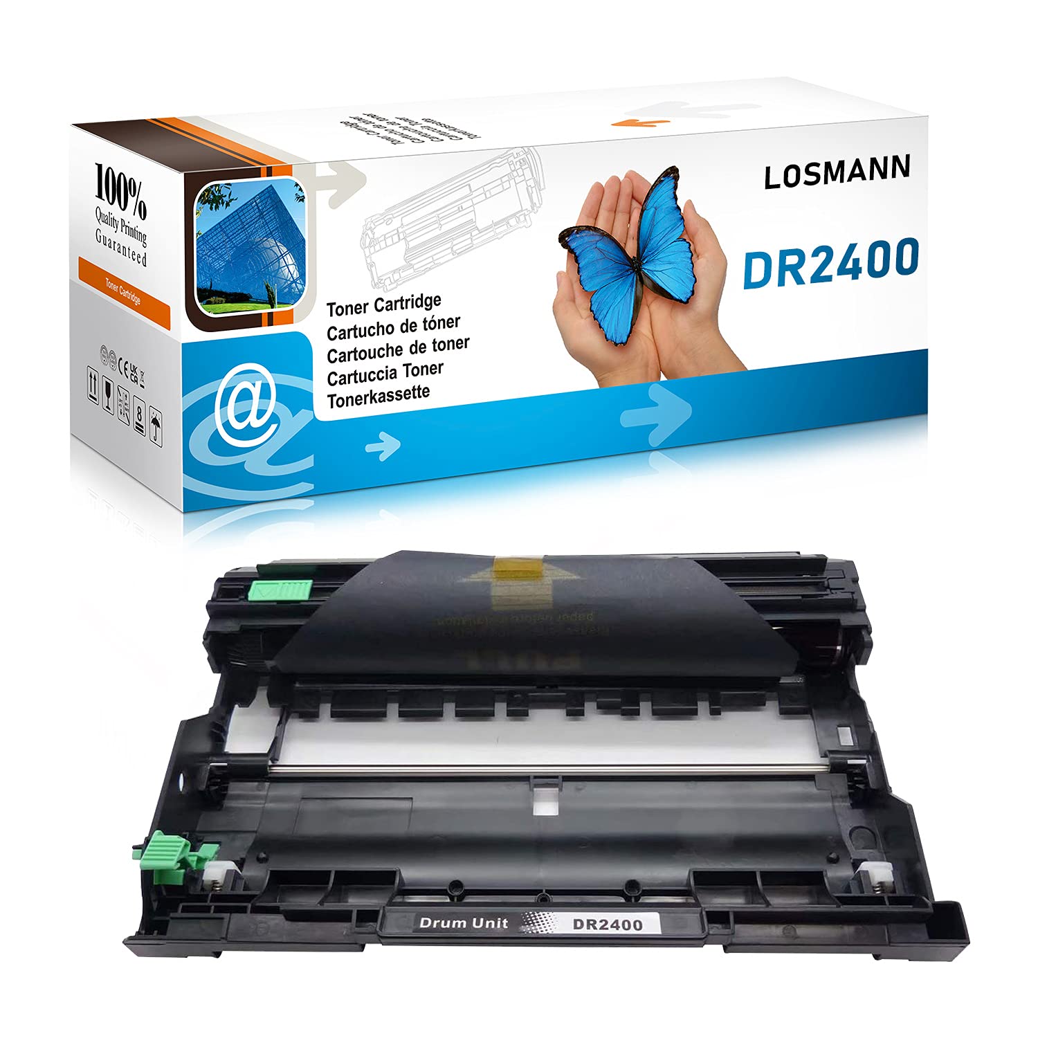 LOSMANN 1 x Drum Compatible with Brother DR-2400 DR2400 for Brother DCP-L2510 L2510D L2530 L2530DW L2537 L2537DW L2550 L2550DN HL-L2310 L2310D L2350 0DW L23. 57 L2357DW L2370 L2370DN L2375 L2375DW