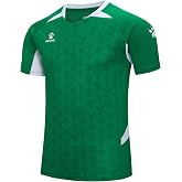 KELME Soccer Jersey for Adult Breathable Quick-Dry Football T-Shirt Sport Training Uniform