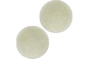 RIFATRIO 12" Diameter Polish Orbiter Pad 437.051 for Oreck 550MC Orbiter Floor Machine White-2Pcs
