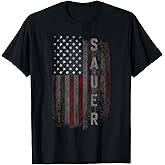 SAUER Family American Flag T-Shirt
