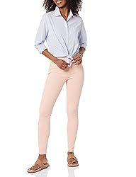 Amazon Essentials Women's Mid-Rise Stretch Pull-On
