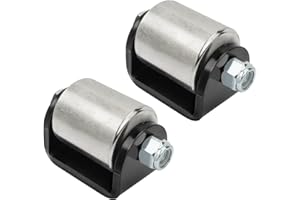 2 Inches Steel Micro Rollers Heavy Duty Weld on Rollers Skid Wheels Caster Grease Fit for RV Trailers, Motorhomes and 5th Whe