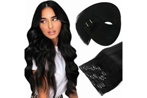 Sunny Hair Clip in Hair Extensions Human Hair 22inch Double Weft Real Hair Clip in Extensions Straight Remy Hair Extensions f