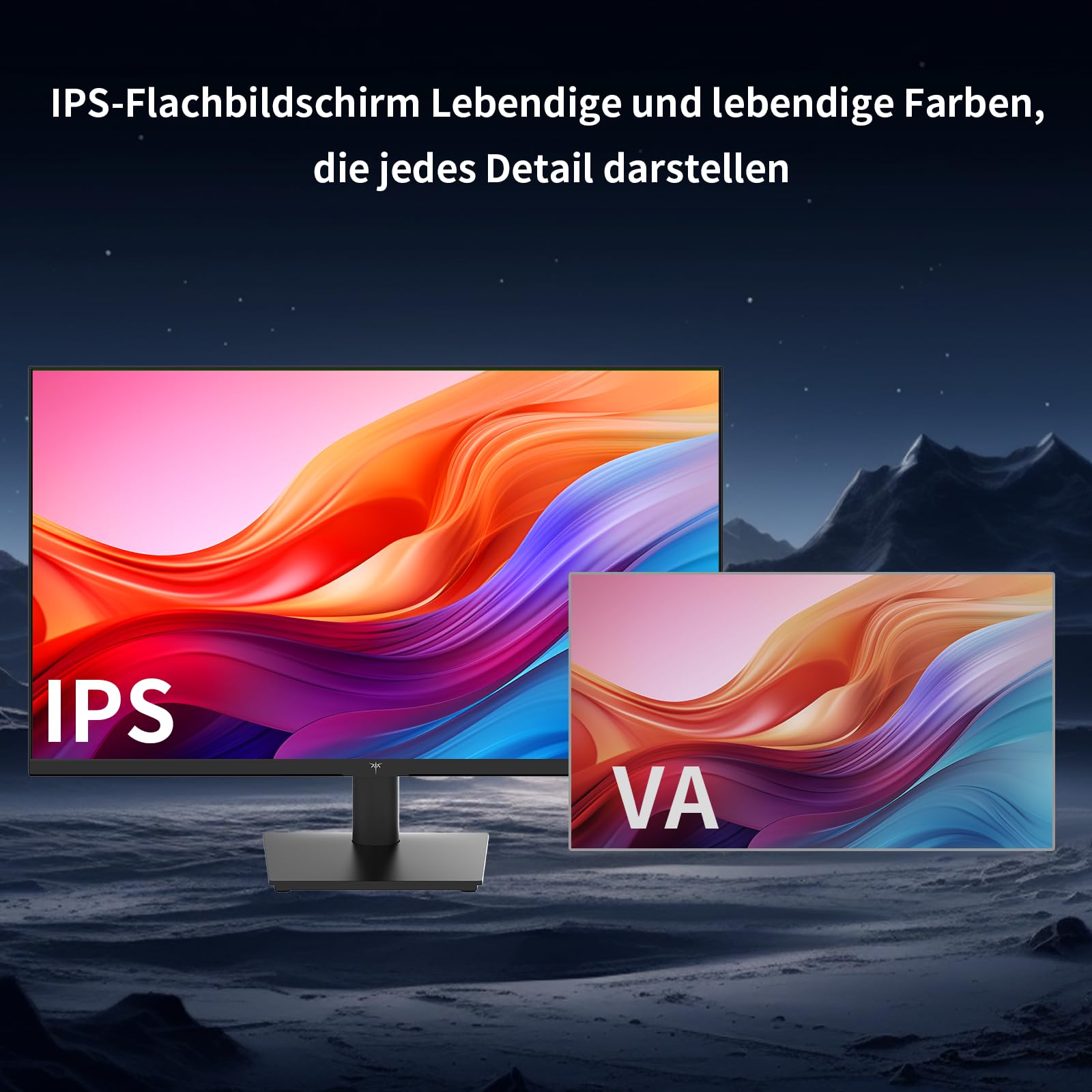 KTC Monitor 27 Zoll, QHD 2K 100Hz (OC 120Hz) - IPS Panel, Anti-Blaulicht Bildschirm, 96% DCI-P3, 126% sRGB, VESA 75 * 75mm, 350 cd/m², Adaptive Sync, PC Monitor für Casual und Arbeiten 5