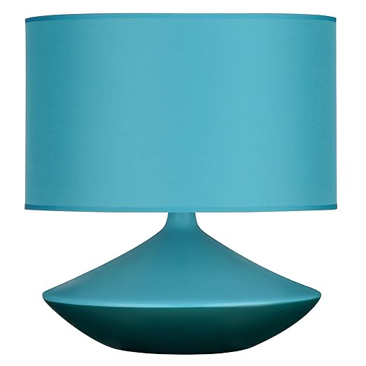Premier Housewares Ceramic Table Lamp Teal Amazon.co.uk Lighting