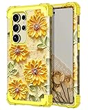Hekodonk for Galaxy S24 Ultra Case,Heavy Duty 3 in