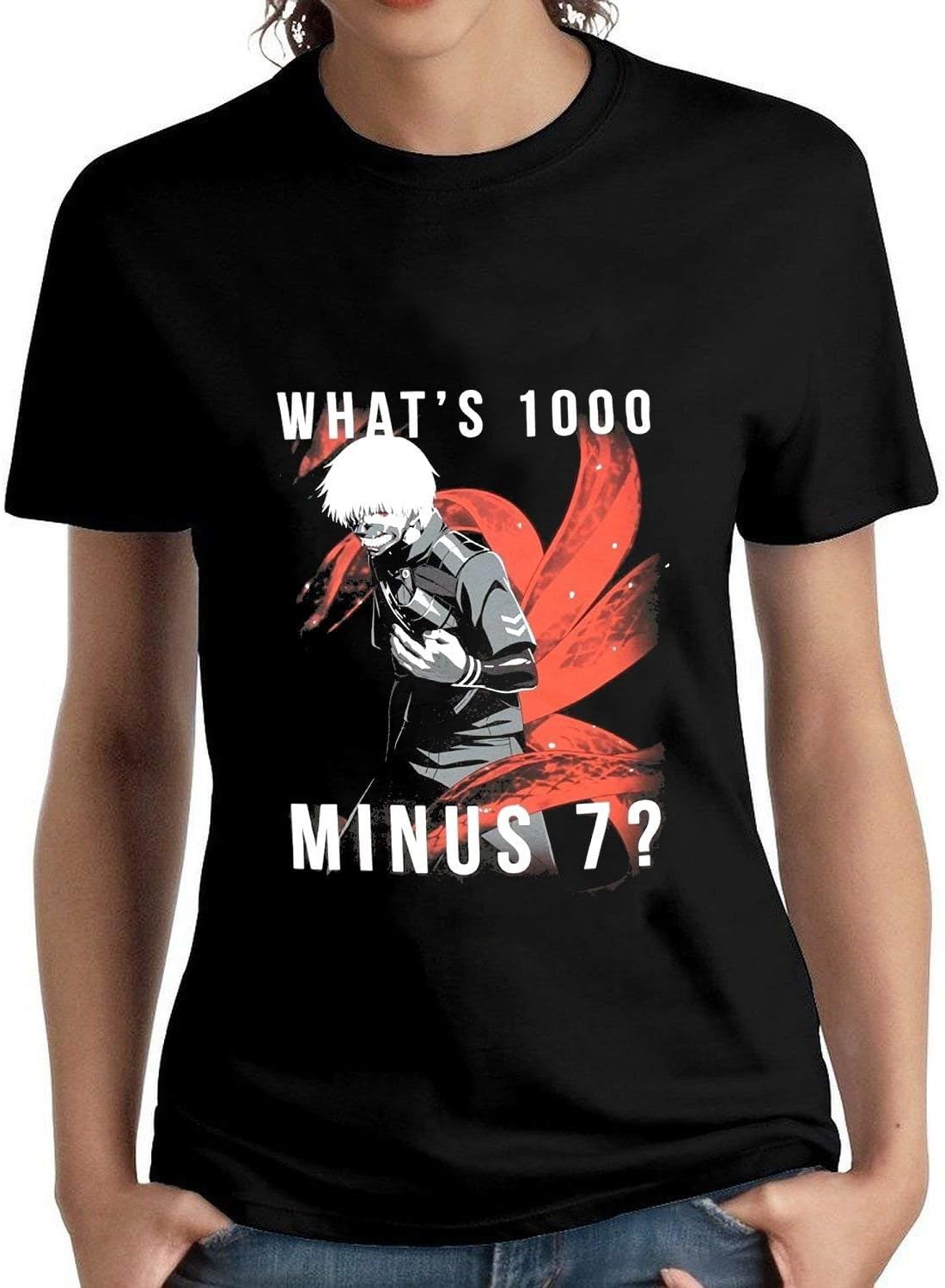 Women's Tokyo Come and Ghoul 1000 Minus 7 T Shirt Black