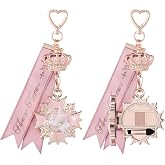 Flower Knows Knight Unicorn Eyeshadow Palette &amp; Bag Charm, Cool Taupe Nude | Travel-Size 4-Color Shadow Quad with Mirror &amp; Applicator, Satin &amp; Shimmer Finish, Keychain Beauty Gift