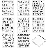 Alphabet Cake Stamp Tools Cookie Stamp Set Alphabet Numbers Fondant Cake Mold (9 pieces)