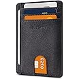 Buffway Slim Minimalist Front Pocket RFID Blocking Leather Wallets for Men and Women