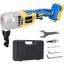 Cordless Sheet Metal Shear - Compatible With DeWalt 20V, 18GA Capacity, 360° Pivoting Head