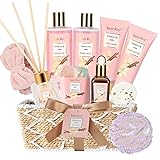 Bath and Body Gift Baskets for Women, 12 Pcs