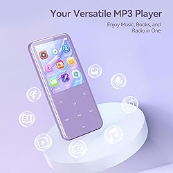 AGPTEK 64GB MP3 Player with Bluetooth, M3 2.4 inch