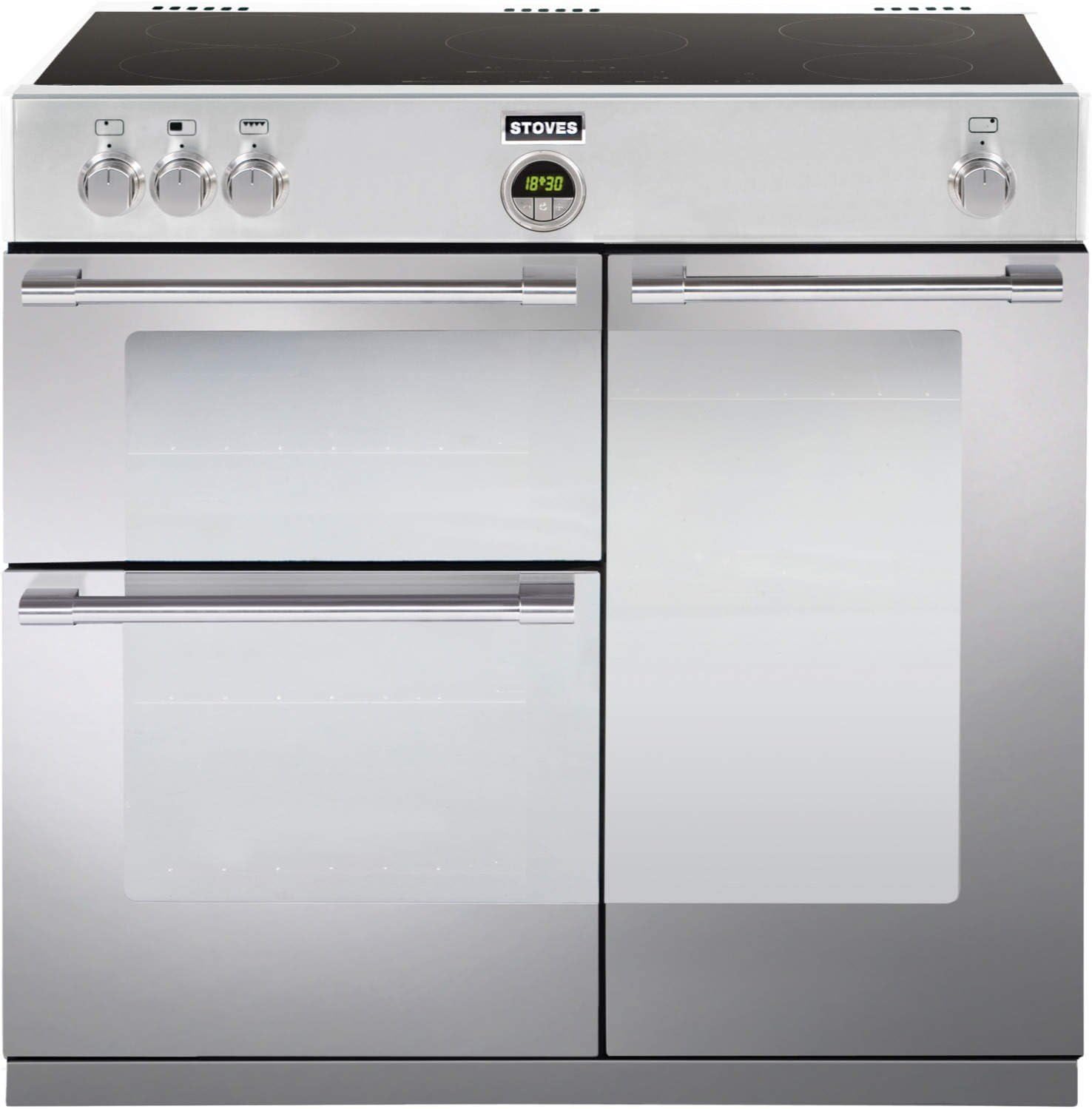 Stoves Sterling 900Ei Stainless Steel 90cm Electric Range Cooker With
