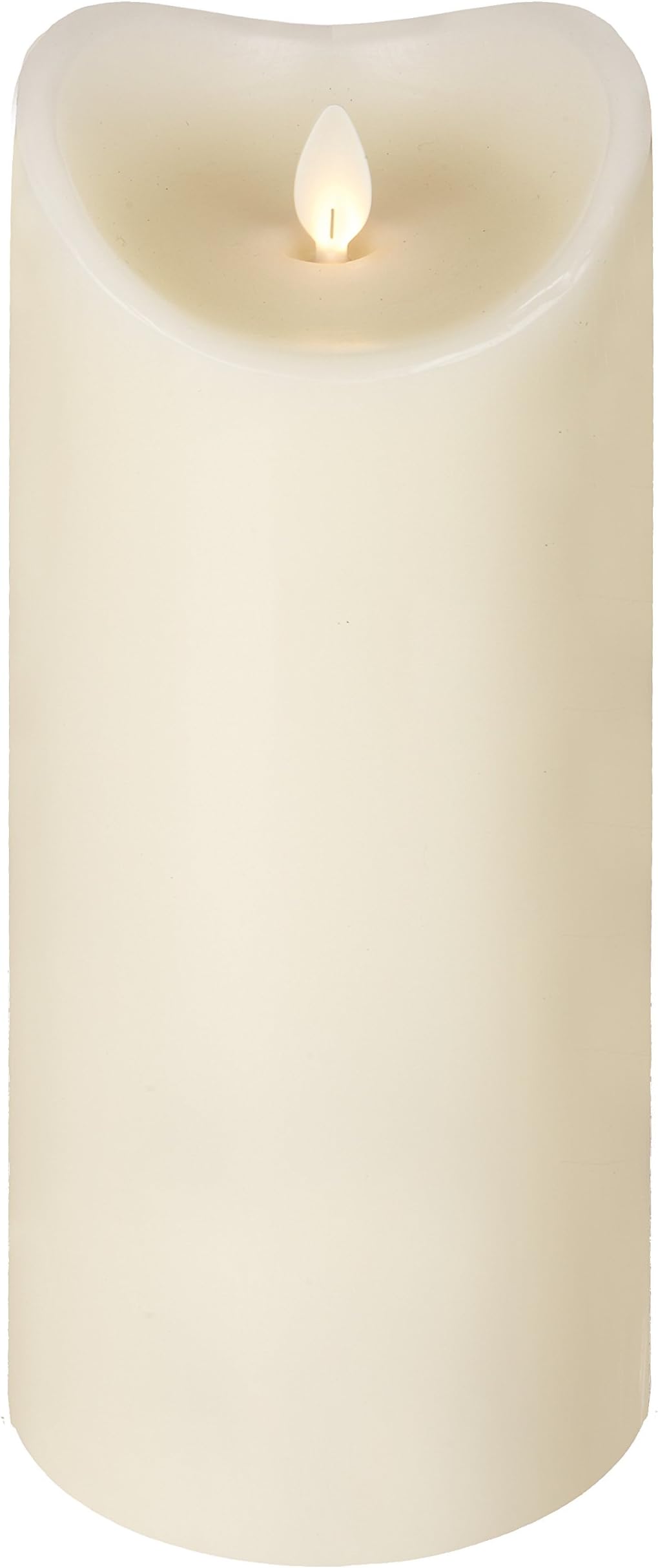 Ganz Ivory LED Wax Pillar Candle 3.7" x 9" (LLWP1008)