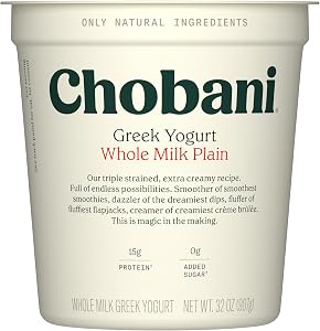 Chobani® Whole Milk Plain Greek Yogurt 32oz