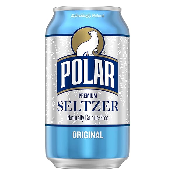 POLAR SELTZER WATER ORIGINAL, 12 FL OZ CANS, 18 PACK