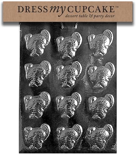 Thanksgiving Assortment Chocolate Candy Mold – 1007 Clear Plastic Mold For Holiday Treats