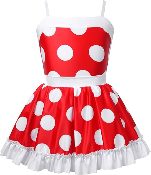 Amazon Feeshow 子供 ドレス 可愛い ミニーマウス仮装 クリスマス ハロウィン コスチューム衣装 ベビー プリーツスカート ミッキーマウス コスプレ衣装 レッド 14 キッズコスチューム おもちゃ