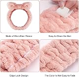 LAOJU Spa Headbands 2PCS Makeup Hair Band Bowknot Facial Wrap for Yoga Shower view 3