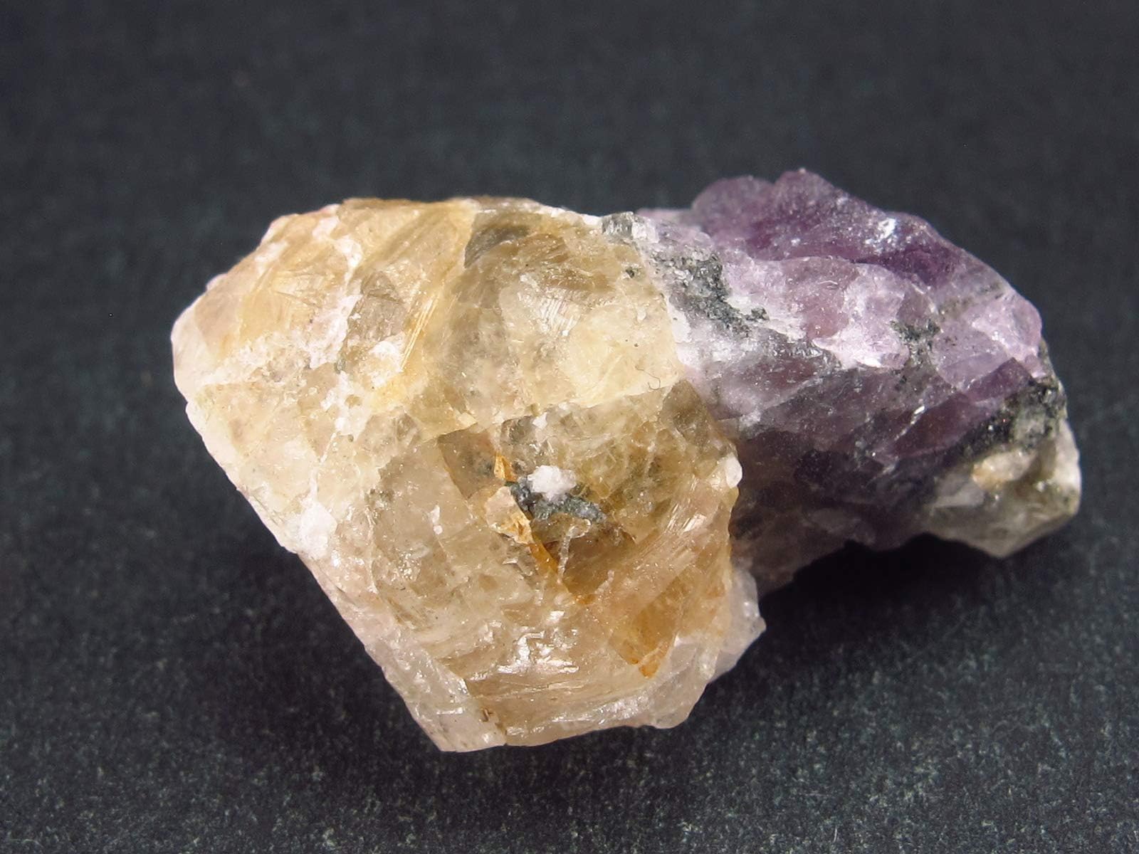 Phenacite Phenakite Crystal on Fluorite and Beryl From Russia - 2.5cm