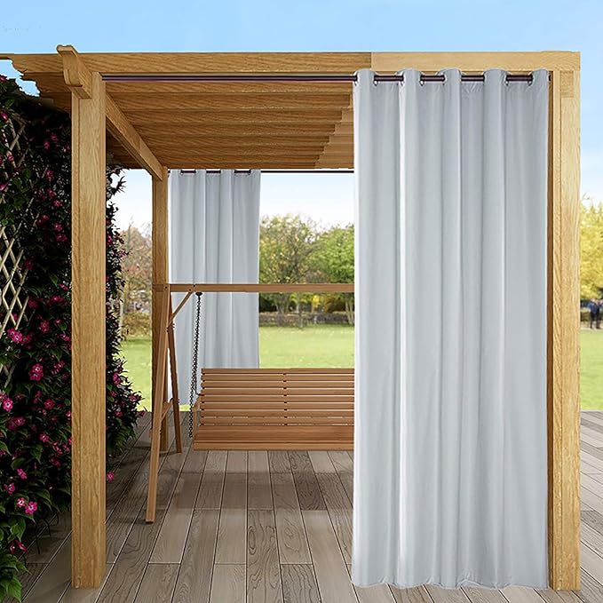 Impermeable Aislantes Termicas Cortinas Al Aire Libre,2 Panel Bloqueo