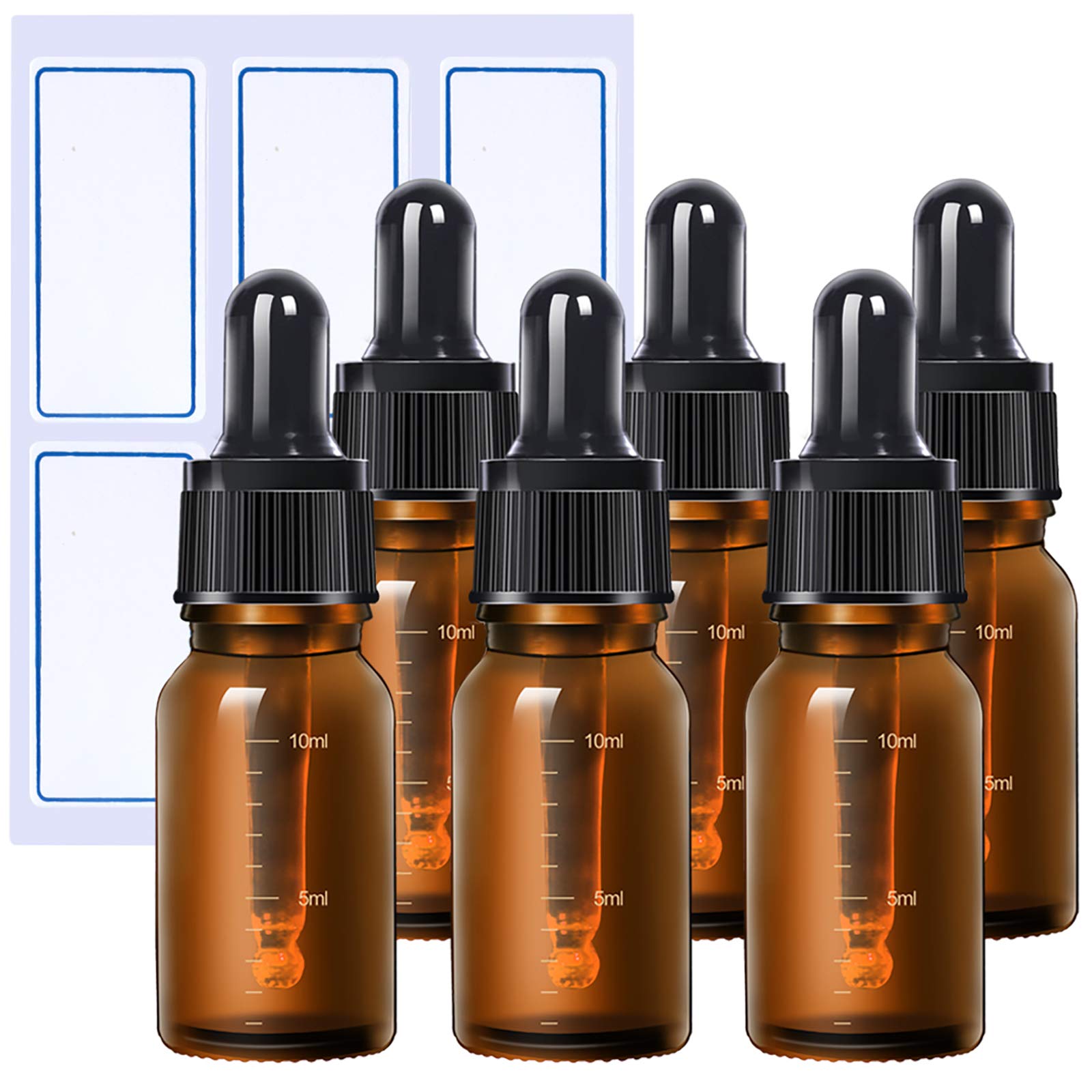 Mua Teenitor スポイト付き遮光瓶 10ml アロマオイルボトル 6本 アロマ遮光瓶 目盛り付き 精油瓶 ガラス アロマ保存容器 茶色遮光瓶 ラベルシール付き Tren Amazon Nhật Chinh Hang Fado