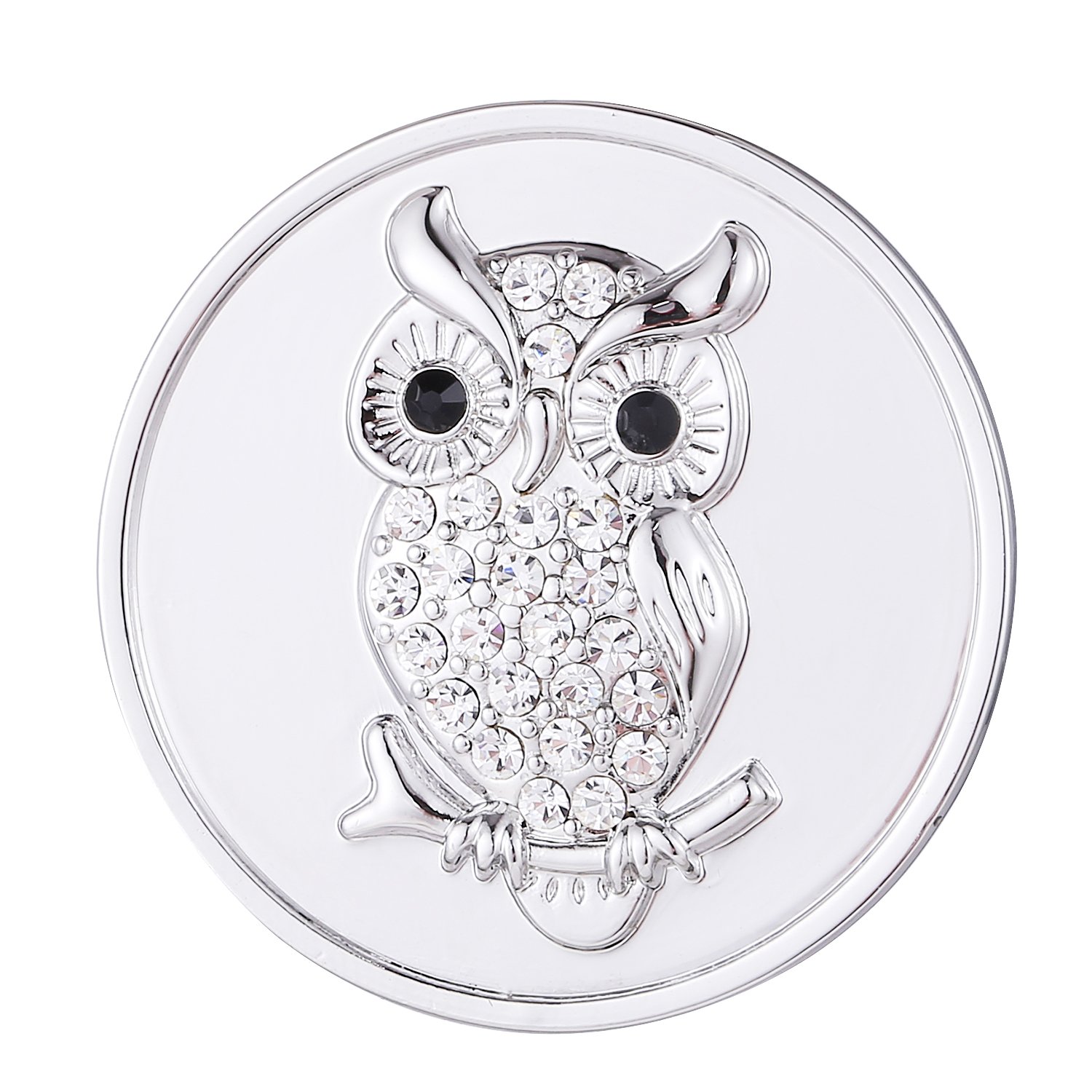 Morella Woman Coin 33 mm 1,3” Owl Zirconia Silver