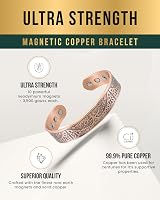 MagnetRX Magnetic Copper Bracelet for Men 99.9% Pure Copper Adjustable Irish view 4