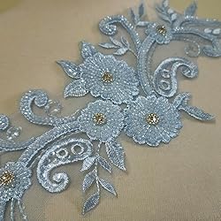 3D Beaded Lace Applique Light Luxury Clothing