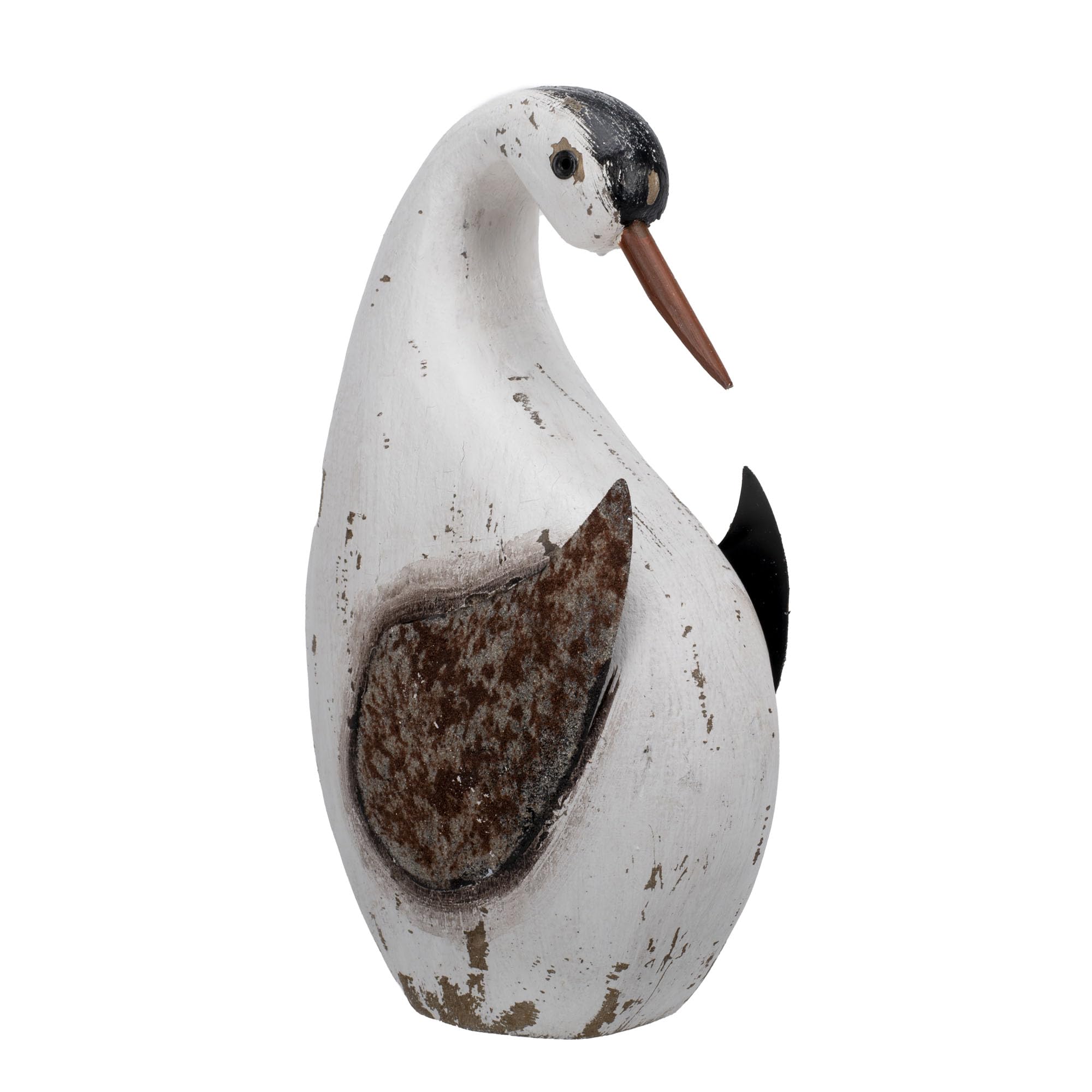 Photo 1 of 100 North Attraction Design Beach Sea Bird - 8.65 x 5.1 Inch Distressed White Wood and Metal Collectible Tabletop Figurine