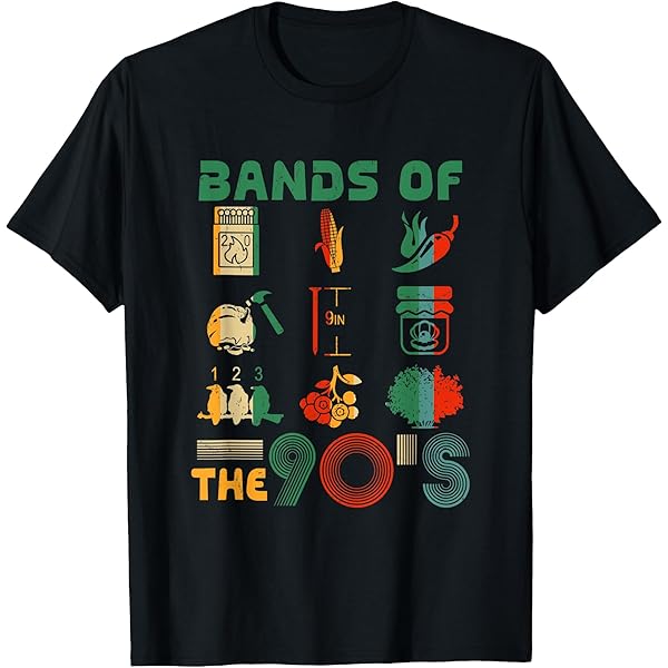 Amazon.com: Bands Of The 80's Retro Vintage Design T-Shirt