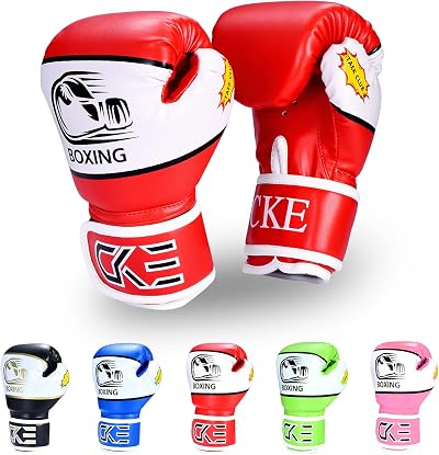 CKE Boxing Gloves Kids 4 oz Junior Youth 5-12 Years Training Muay Thai