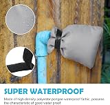 OFFCUP Outside Tap Covers for Winter 2 Pack Large Insulated Faucet Covers Grey view 6