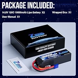 Zeee 4S Lipo Battery 10000mAh 14.8V 120C with EC5
